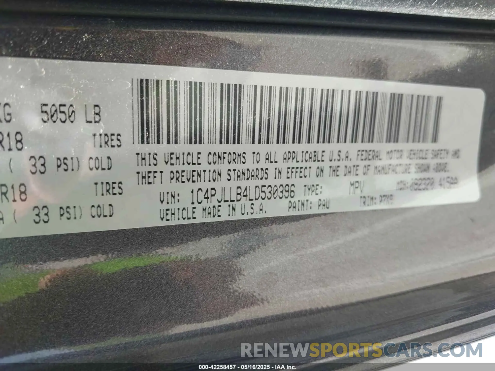 9 fotografías del automóvil dañado 1C4PJLLB4LD530396 JEEP CHEROKEE 2020