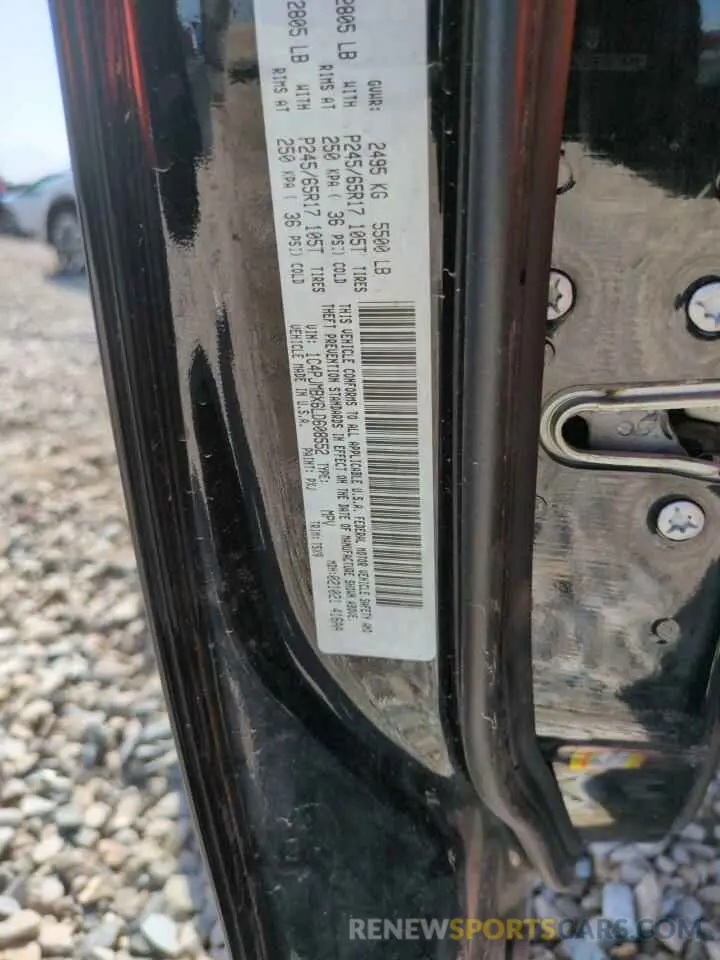 12 fotografías del automóvil dañado 1C4PJMBX6LD608552 JEEP CHEROKEE 2020