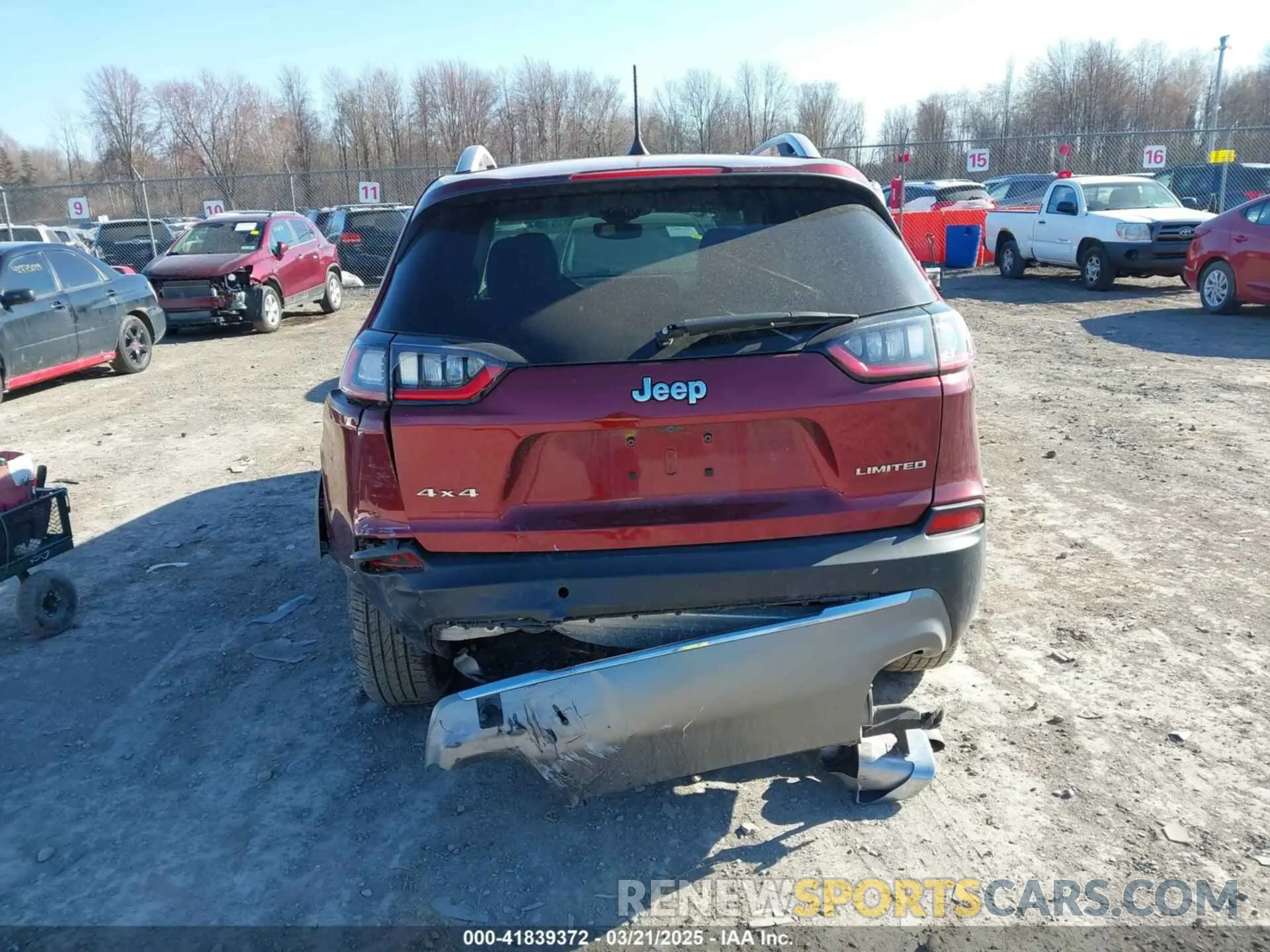15 fotografías del automóvil dañado 1C4PJMDNXLD555396 JEEP CHEROKEE 2020