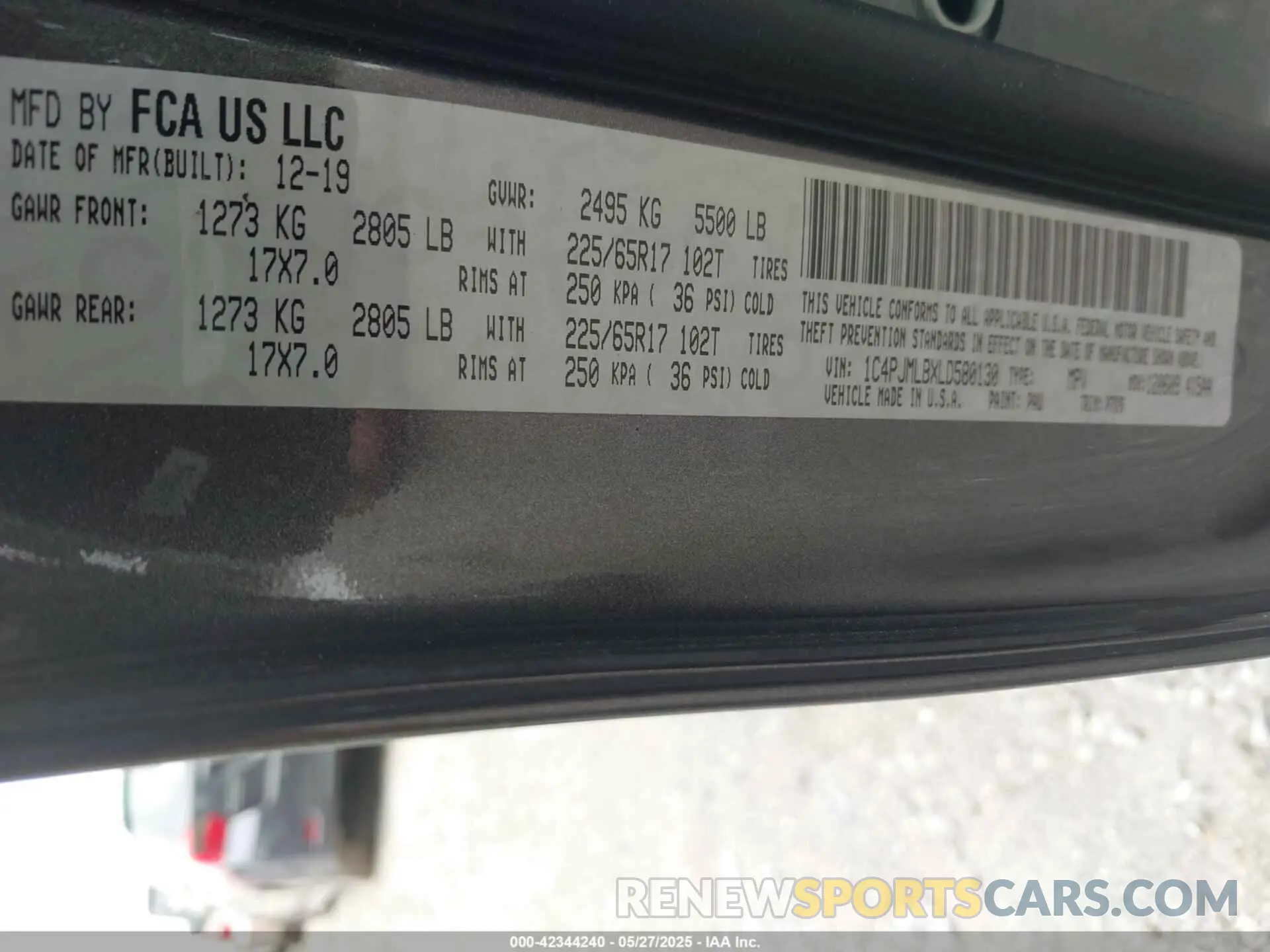 9 fotografías del automóvil dañado 1C4PJMLBXLD580130 JEEP CHEROKEE 2020
