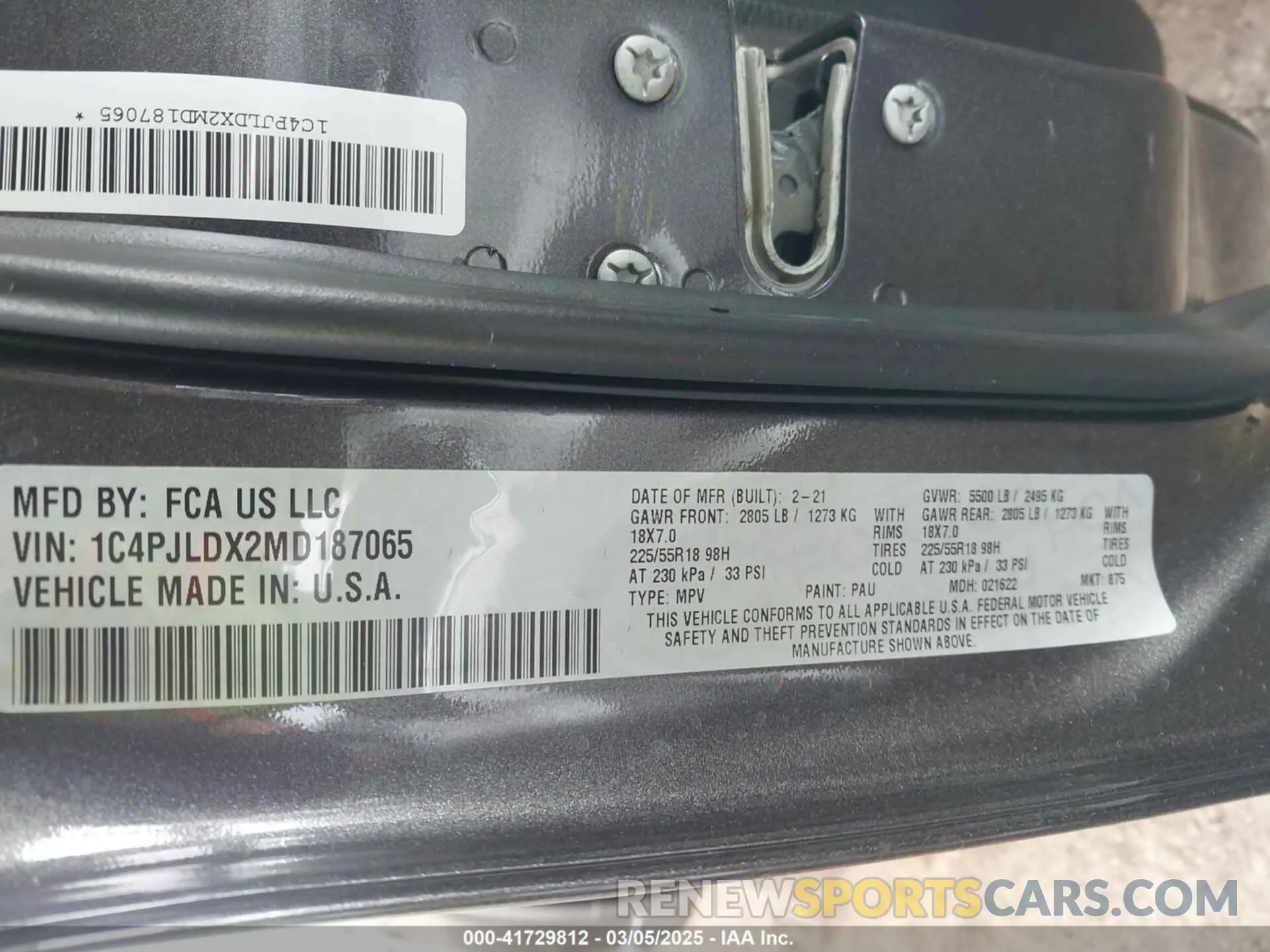 9 fotografías del automóvil dañado 1C4PJLDX2MD187065 JEEP CHEROKEE 2021