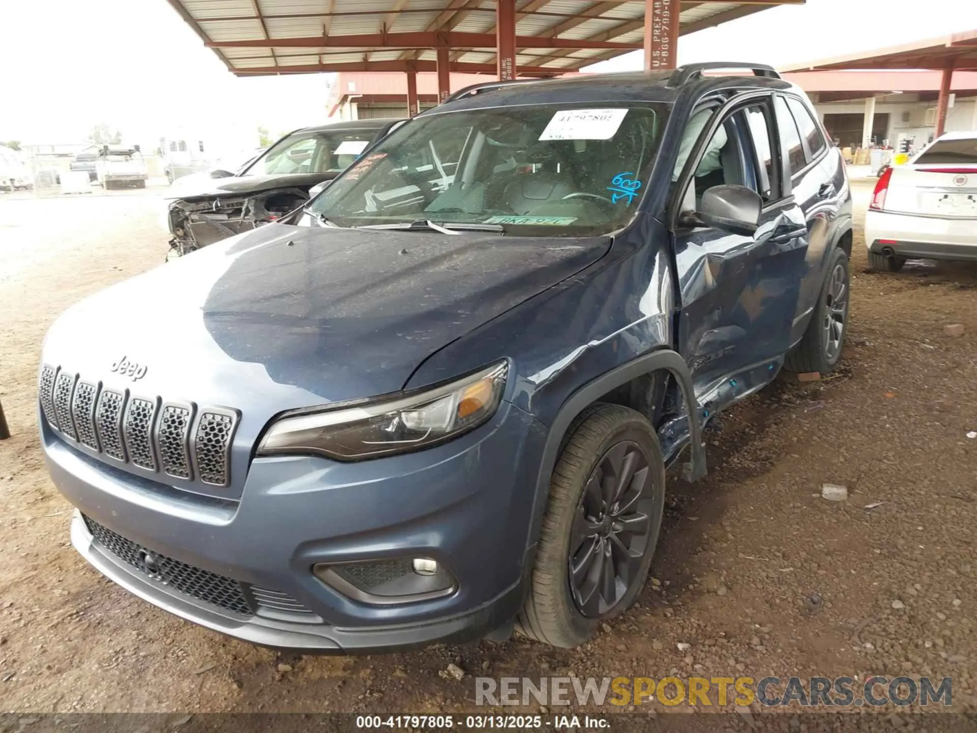 2 fotografías del automóvil dañado 1C4PJLMX0MD207782 JEEP CHEROKEE 2021