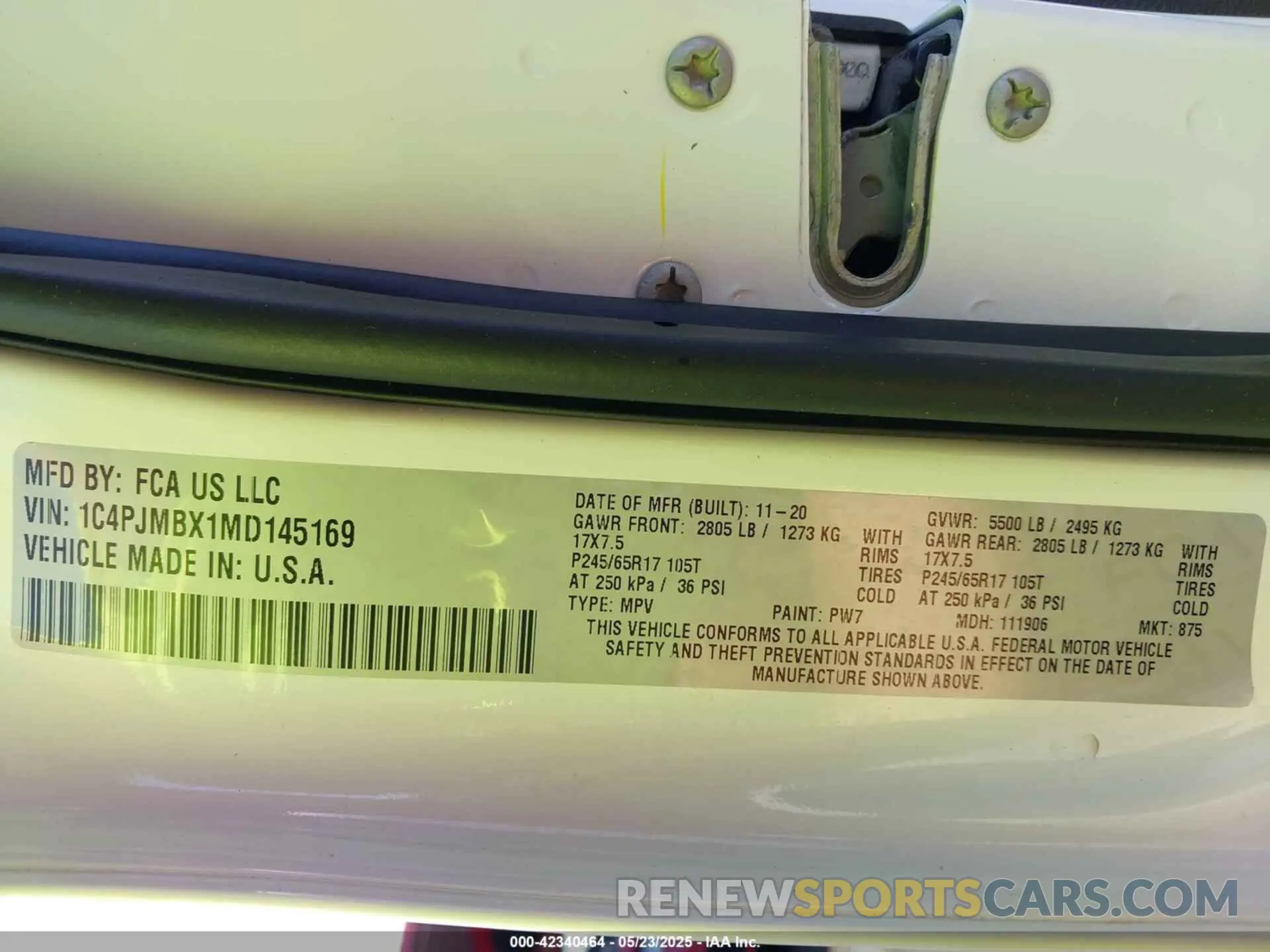 9 fotografías del automóvil dañado 1C4PJMBX1MD145169 JEEP CHEROKEE 2021