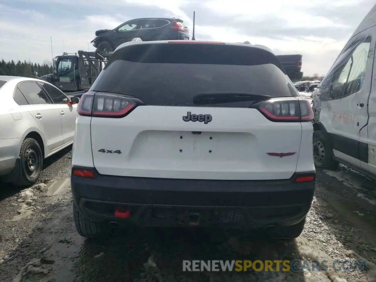 6 fotografías del automóvil dañado 1C4PJMBX4MD138927 JEEP CHEROKEE 2021