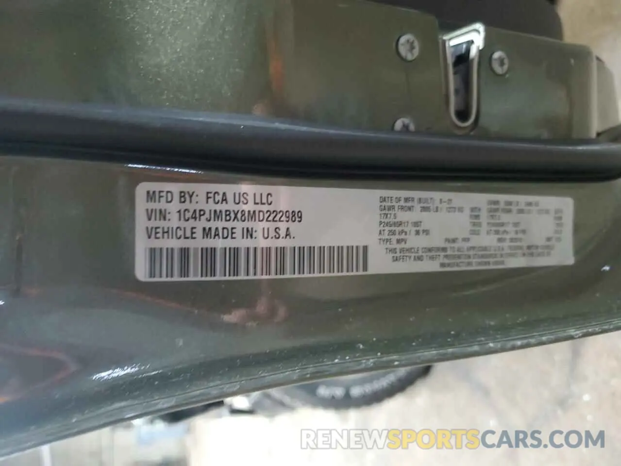 13 fotografías del automóvil dañado 1C4PJMBX8MD222989 JEEP CHEROKEE 2021