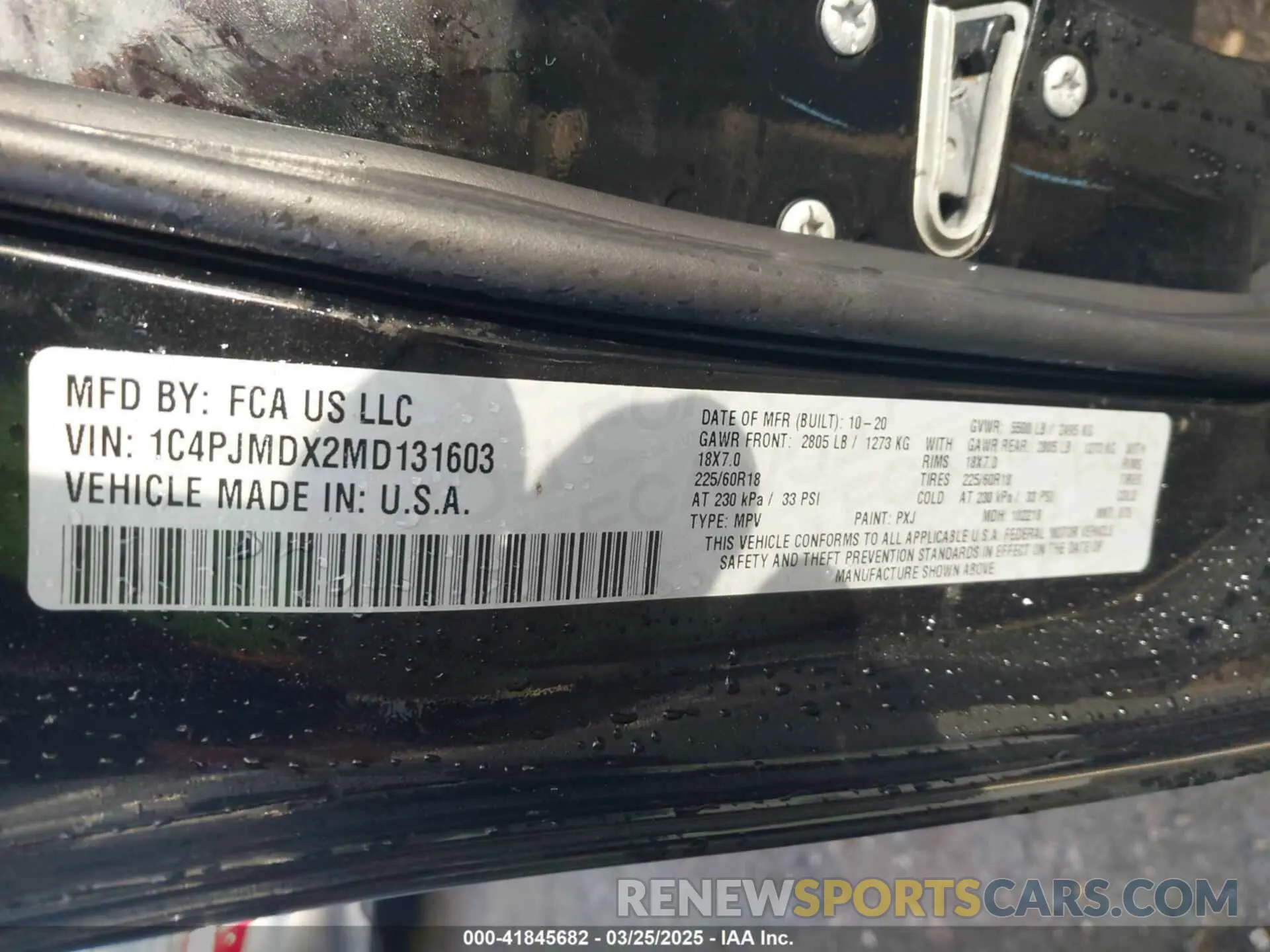 9 fotografías del automóvil dañado 1C4PJMDX2MD131603 JEEP CHEROKEE 2021