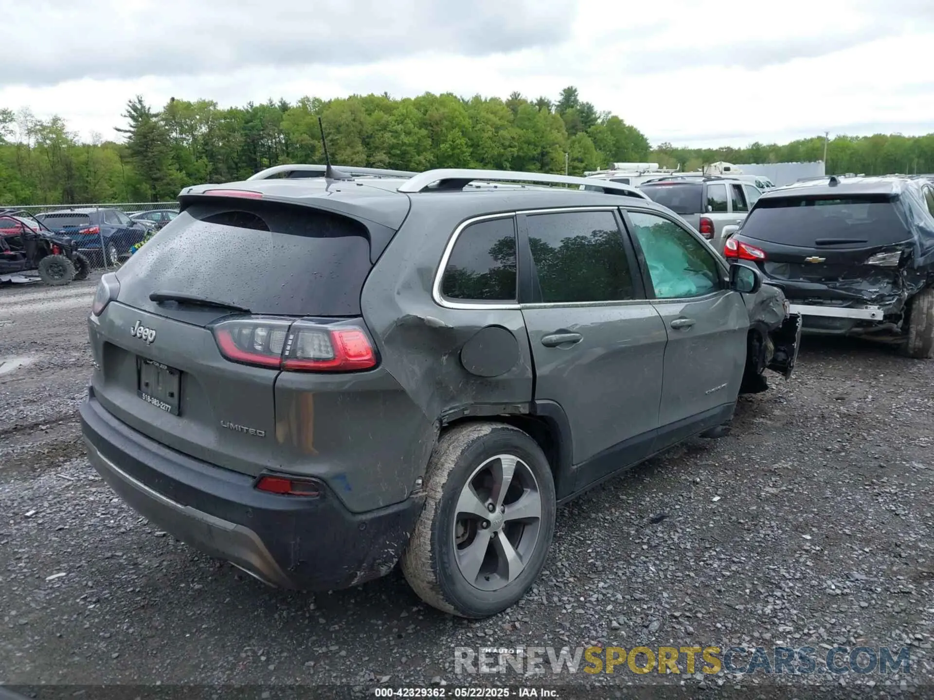 4 fotografías del automóvil dañado 1C4PJMDXXMD183304 JEEP CHEROKEE 2021