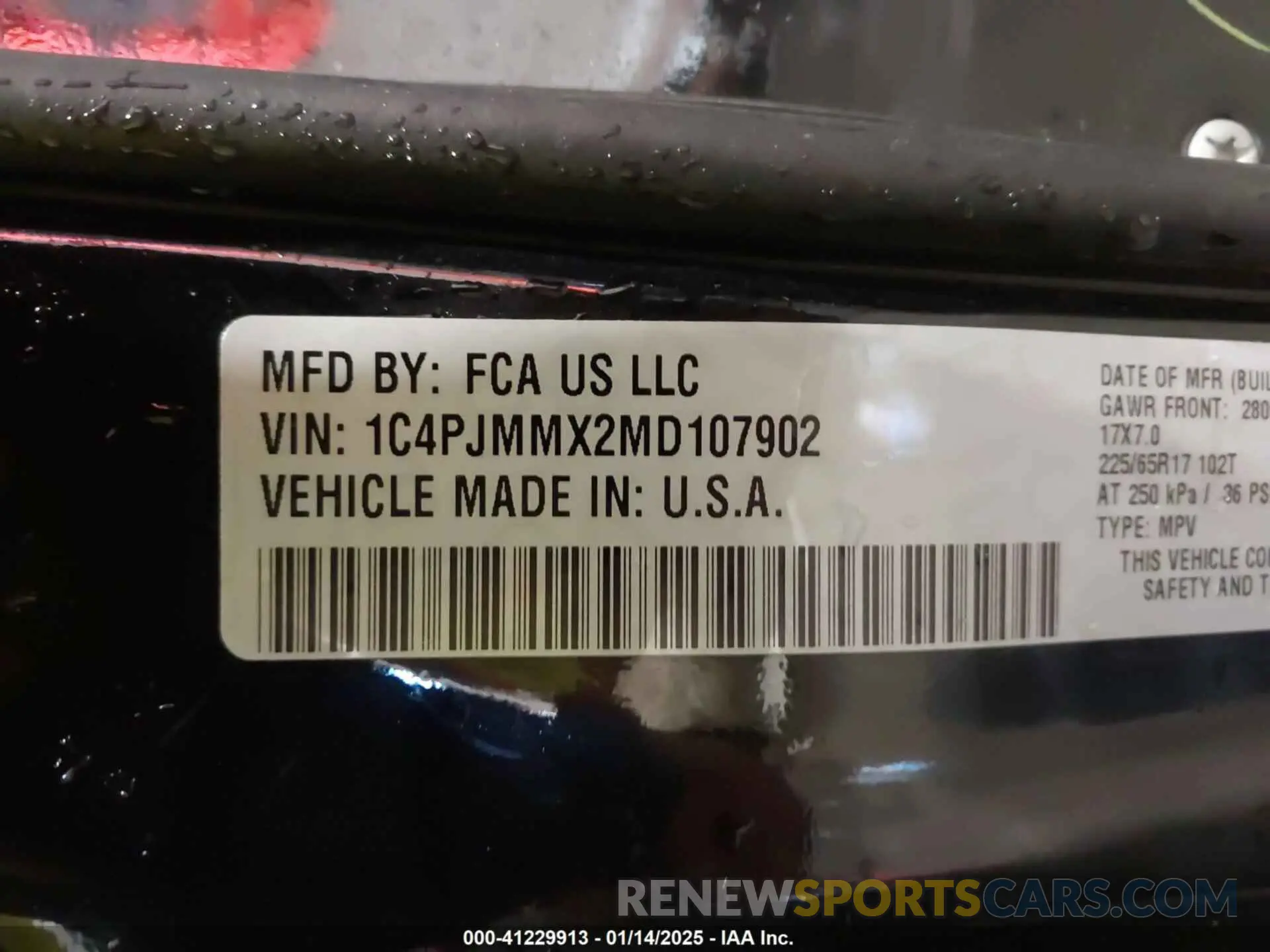 9 fotografías del automóvil dañado 1C4PJMMX2MD107902 JEEP CHEROKEE 2021