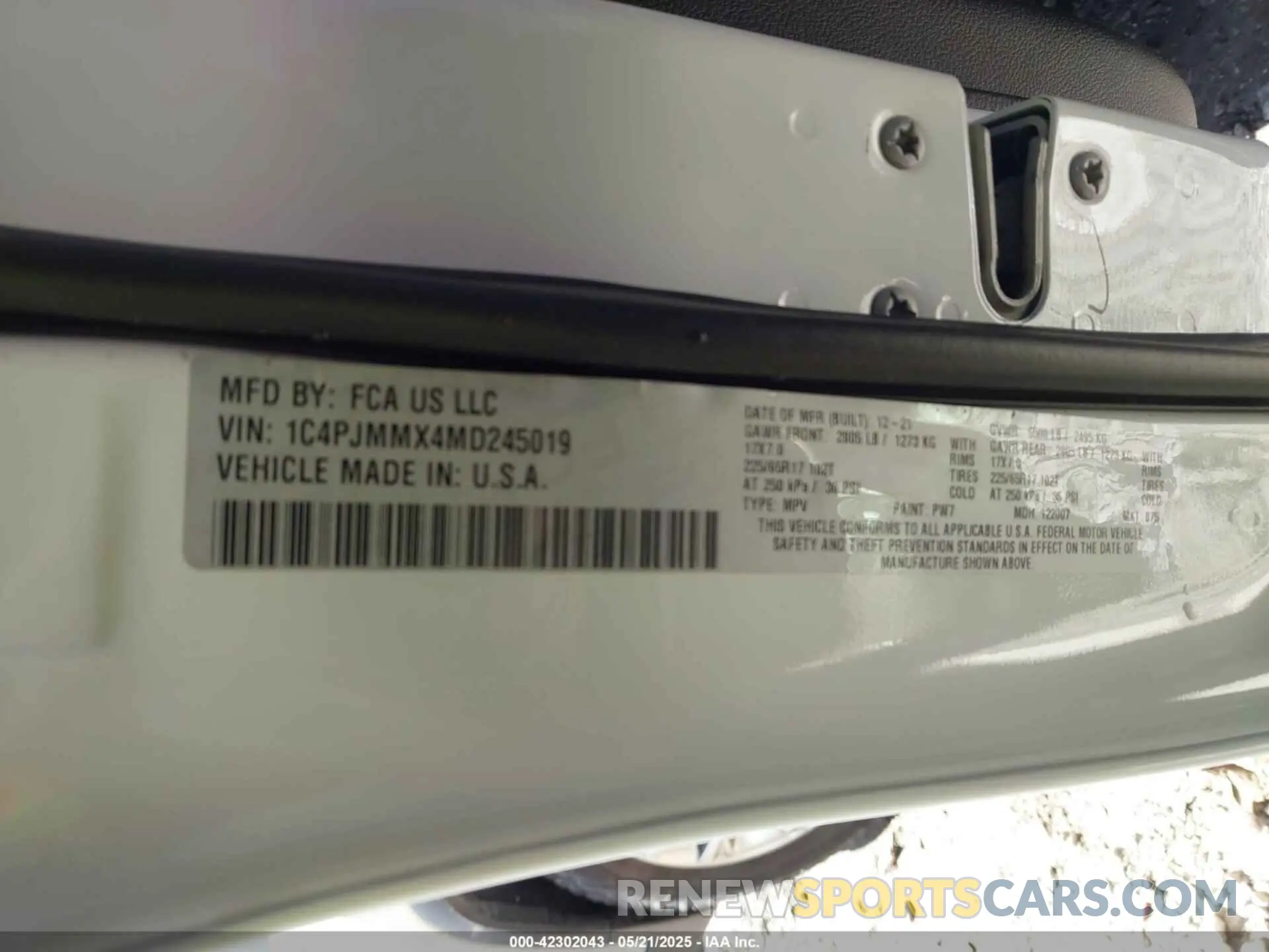 9 fotografías del automóvil dañado 1C4PJMMX4MD245019 JEEP CHEROKEE 2021