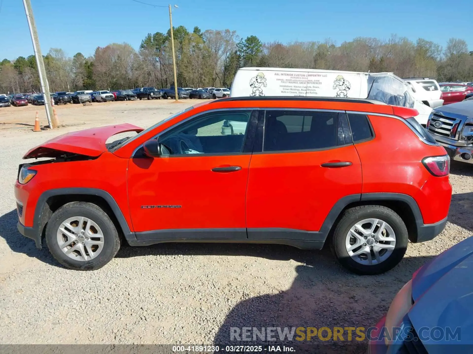 14 fotografías del automóvil dañado 3C4NJCAB0KT820086 JEEP COMPASS 2019