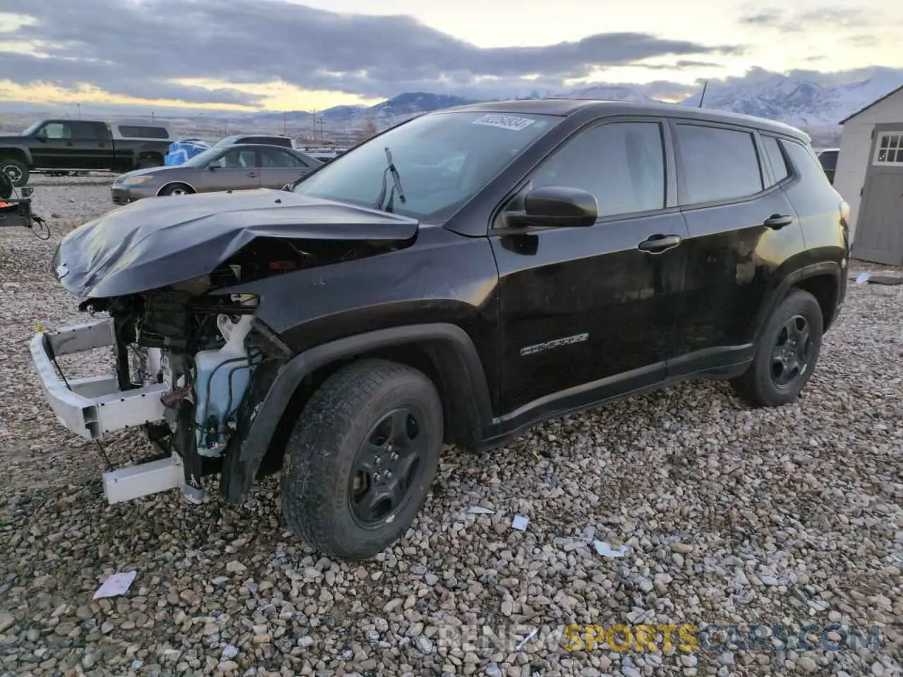 1 fotografías del automóvil dañado 3C4NJCAB1KT615814 JEEP COMPASS 2019