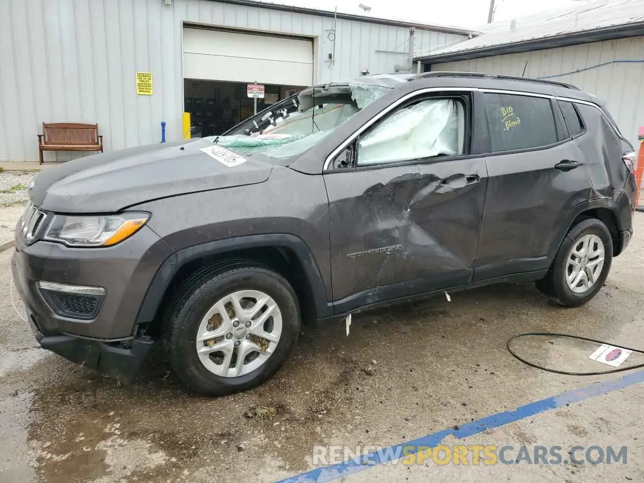 1 fotografías del automóvil dañado 3C4NJCAB1KT847992 JEEP COMPASS 2019