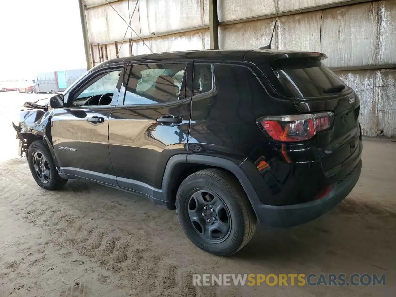 2 fotografías del automóvil dañado 3C4NJCAB8KT622274 JEEP COMPASS 2019