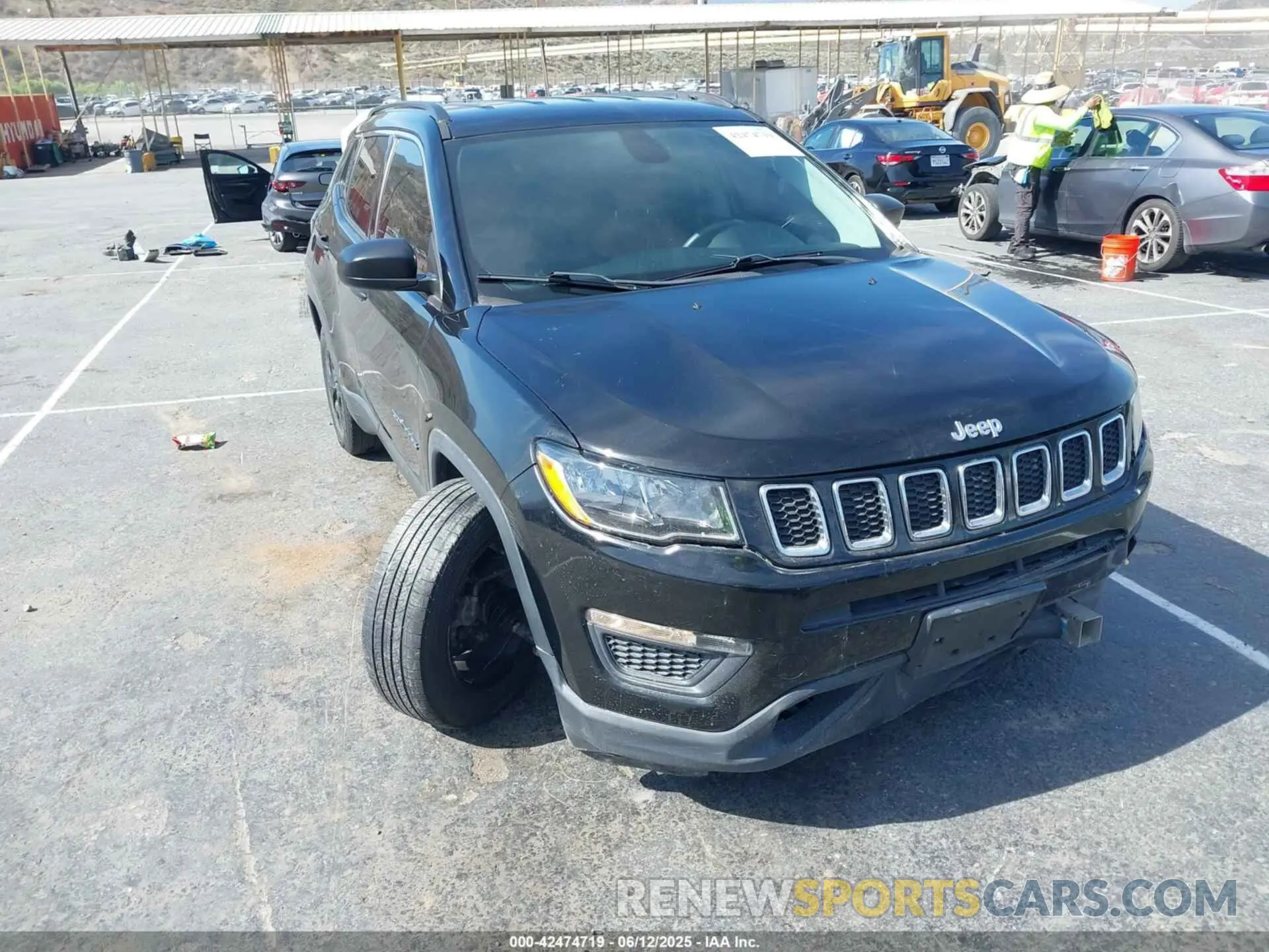 1 fotografías del automóvil dañado 3C4NJCAB8KT652360 JEEP COMPASS 2019