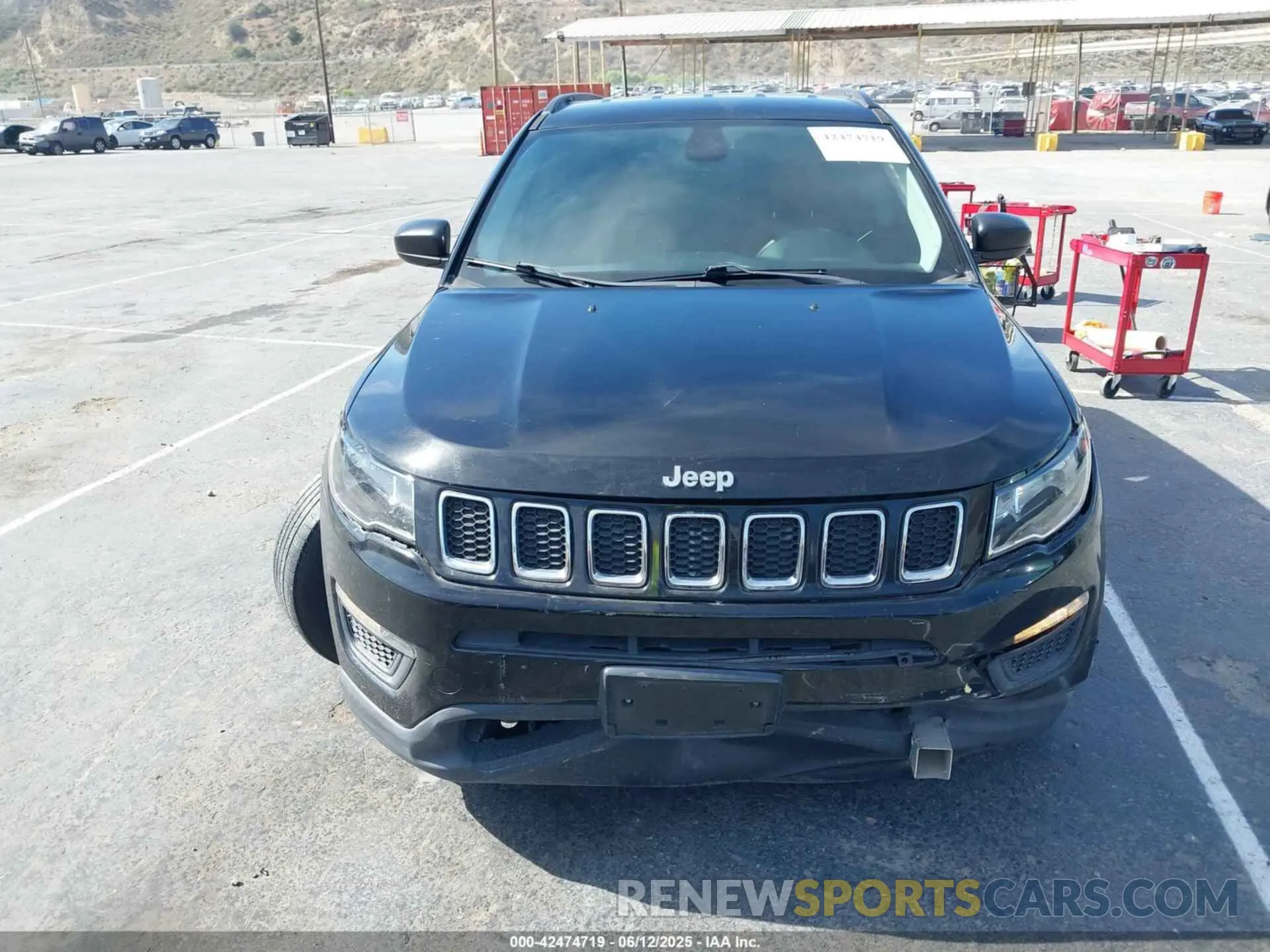 12 fotografías del automóvil dañado 3C4NJCAB8KT652360 JEEP COMPASS 2019