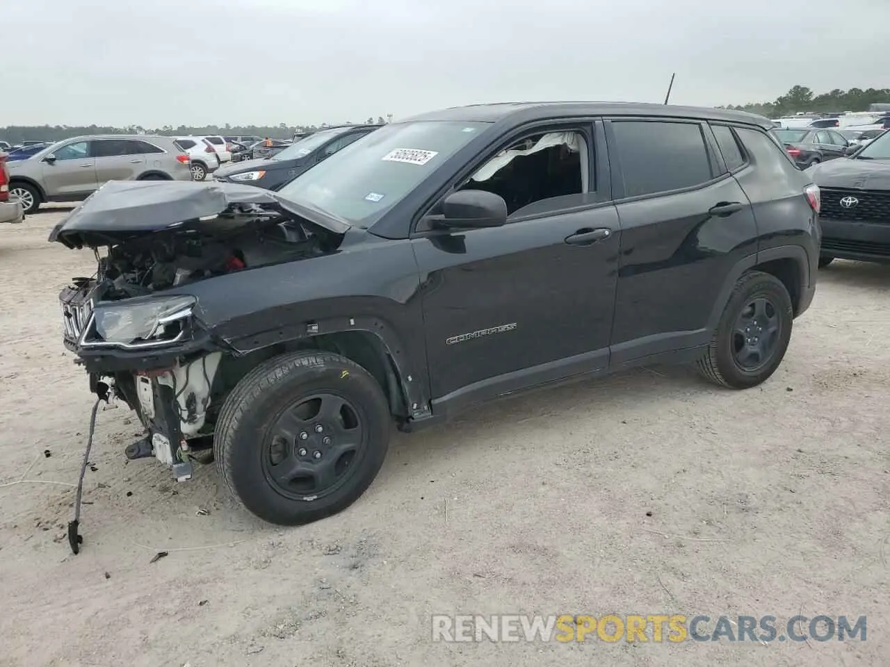1 fotografías del automóvil dañado 3C4NJCABXKT622258 JEEP COMPASS 2019