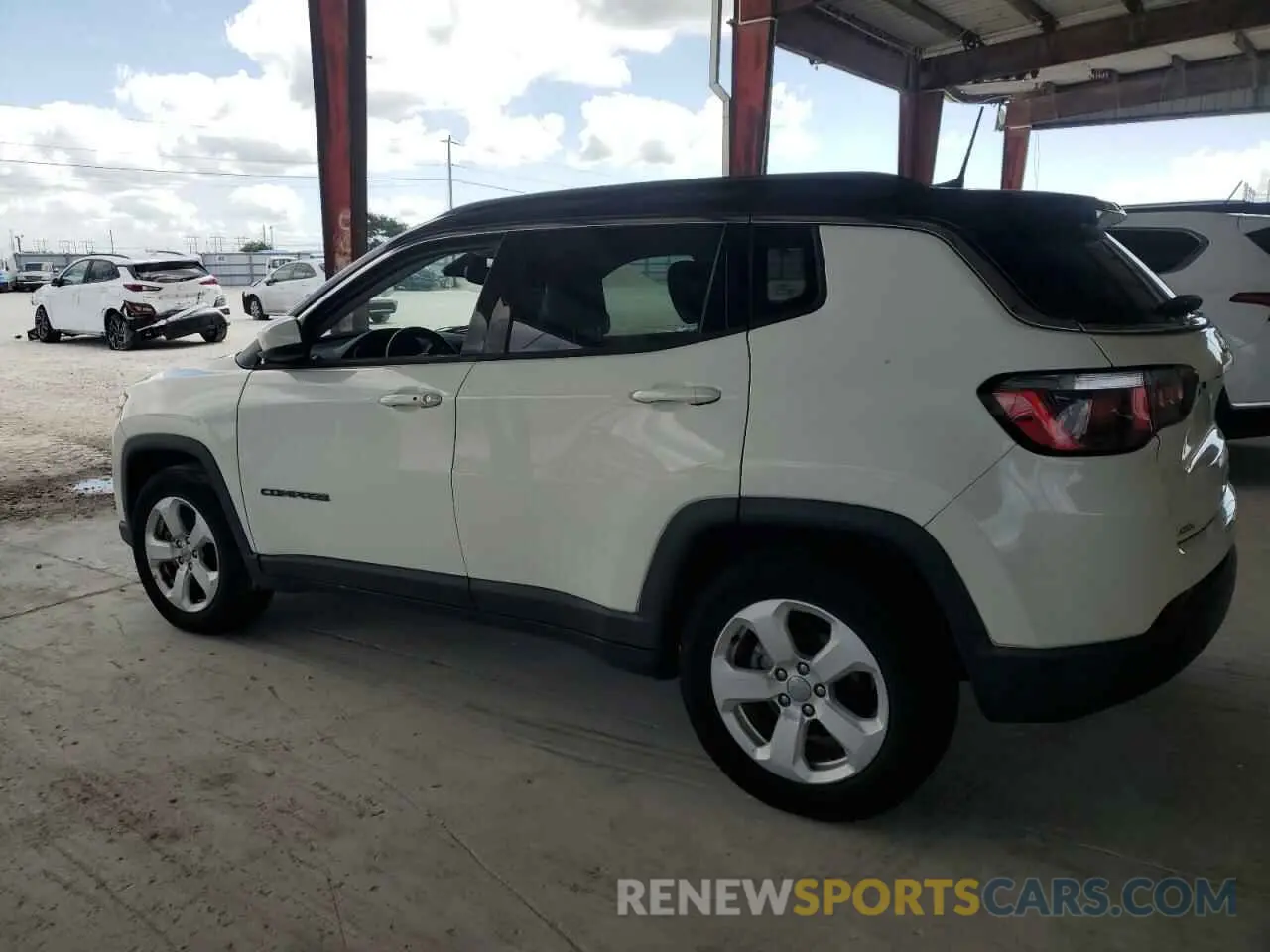 2 fotografías del automóvil dañado 3C4NJCBB0KT637477 JEEP COMPASS 2019