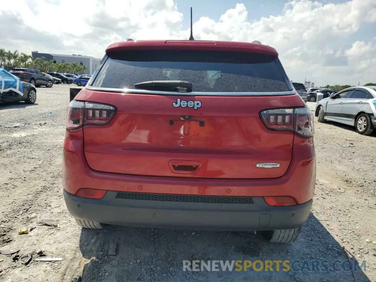 6 fotografías del automóvil dañado 3C4NJCBB0KT646602 JEEP COMPASS 2019