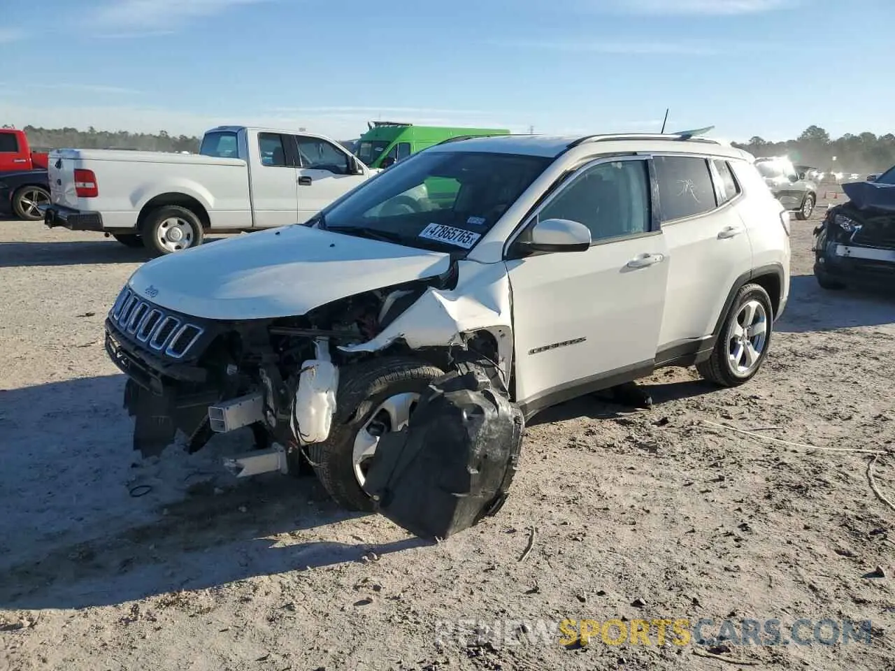 1 fotografías del automóvil dañado 3C4NJCBB0KT652173 JEEP COMPASS 2019