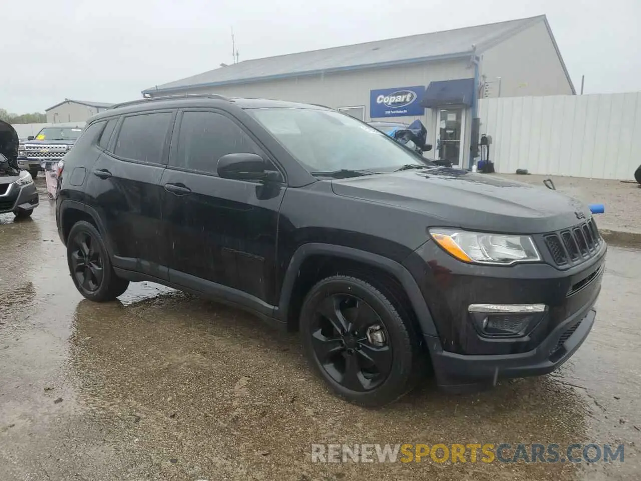4 fotografías del automóvil dañado 3C4NJCBB0KT756100 JEEP COMPASS 2019