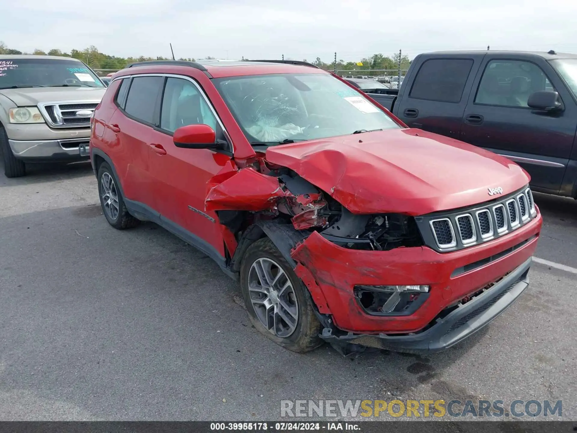 1 fotografías del automóvil dañado 3C4NJCBB1KT843827 JEEP COMPASS 2019