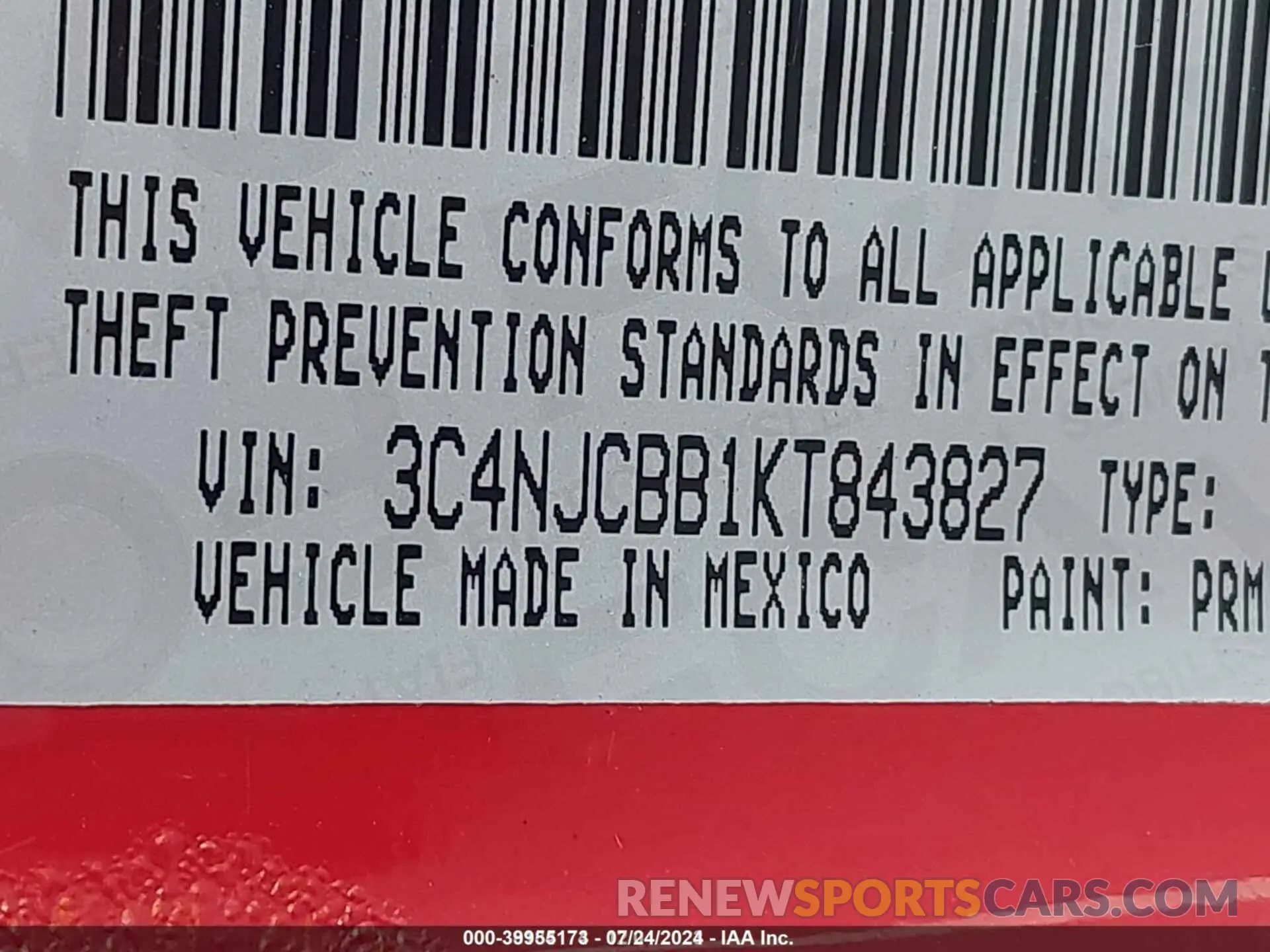 9 fotografías del automóvil dañado 3C4NJCBB1KT843827 JEEP COMPASS 2019