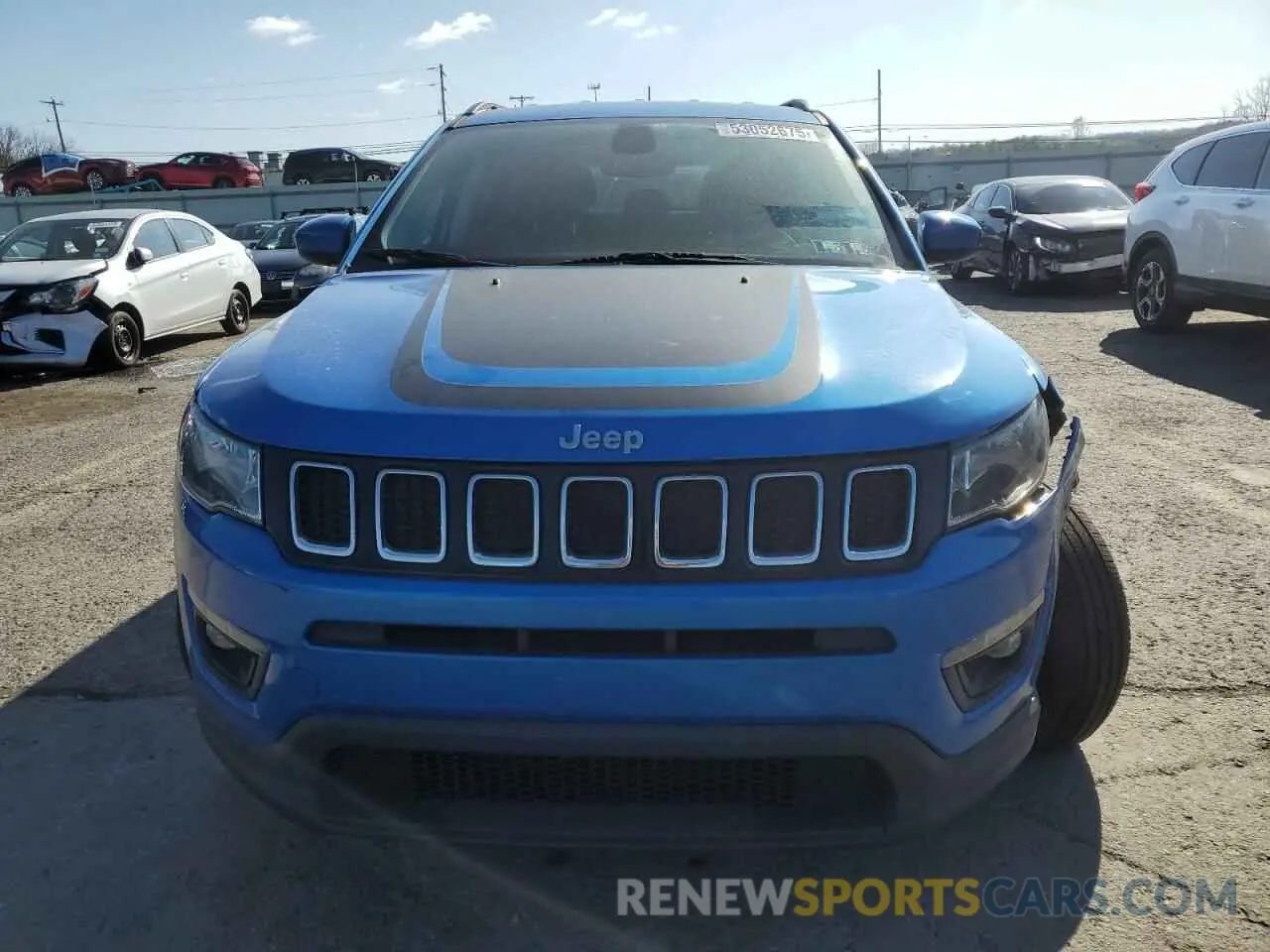 5 fotografías del automóvil dañado 3C4NJCBB2KT844341 JEEP COMPASS 2019