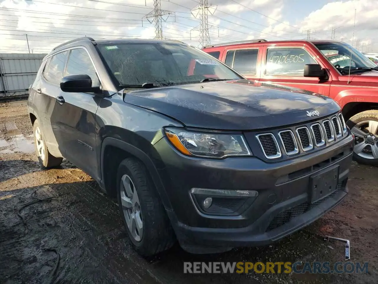 4 fotografías del automóvil dañado 3C4NJCBB3KT852044 JEEP COMPASS 2019