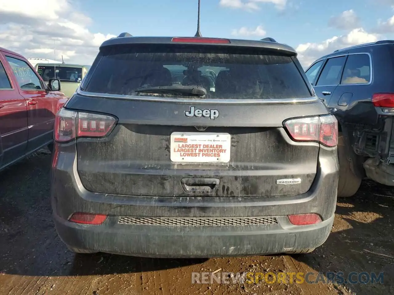 6 fotografías del automóvil dañado 3C4NJCBB3KT852044 JEEP COMPASS 2019