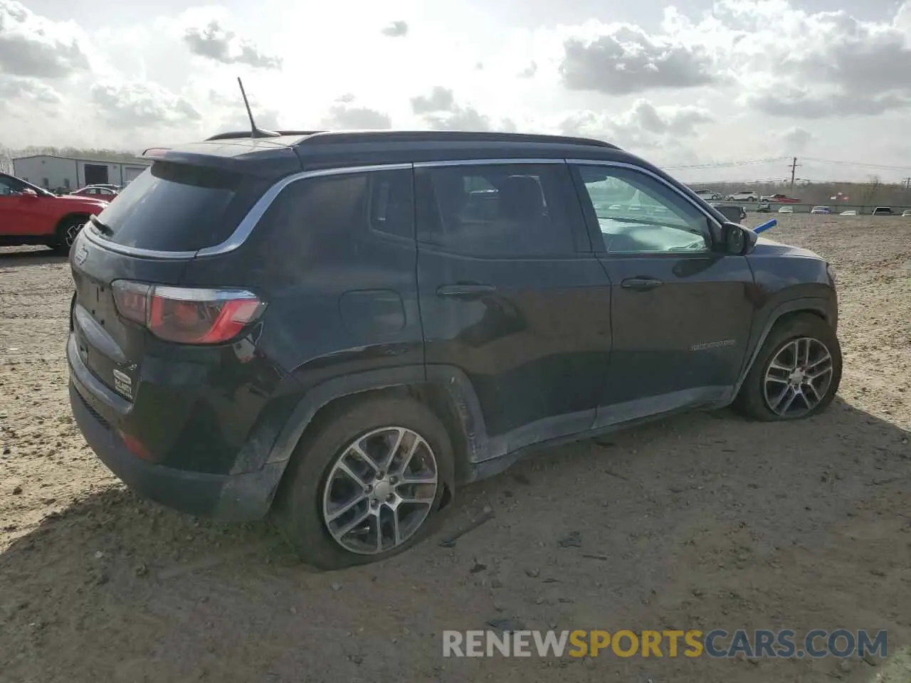 3 fotografías del automóvil dañado 3C4NJCBB5KT652654 JEEP COMPASS 2019