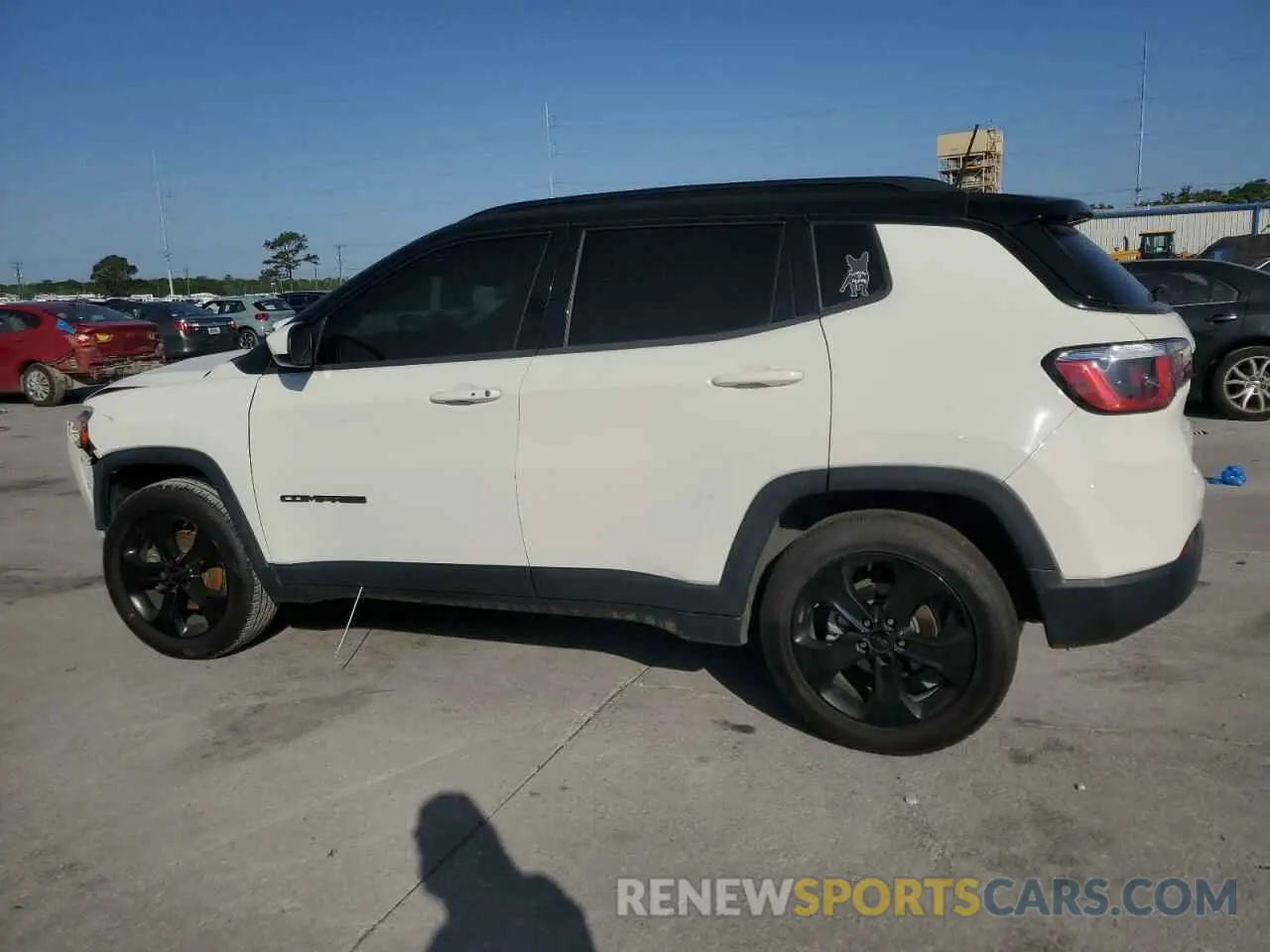 2 fotografías del automóvil dañado 3C4NJCBB5KT692720 JEEP COMPASS 2019