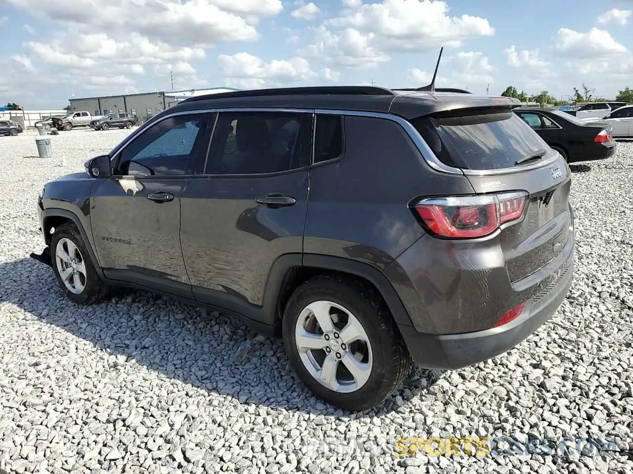 2 fotografías del automóvil dañado 3C4NJCBB5KT851249 JEEP COMPASS 2019