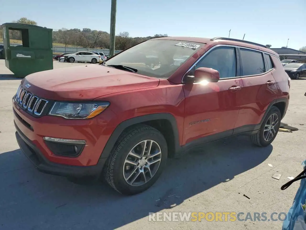 1 fotografías del automóvil dañado 3C4NJCBB6KT637161 JEEP COMPASS 2019