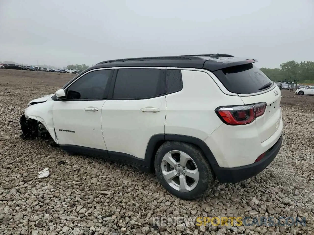 2 fotografías del automóvil dañado 3C4NJCBB6KT832595 JEEP COMPASS 2019