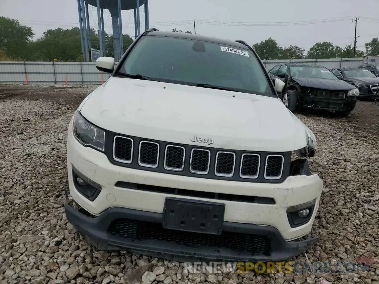 5 fotografías del automóvil dañado 3C4NJCBB6KT832595 JEEP COMPASS 2019