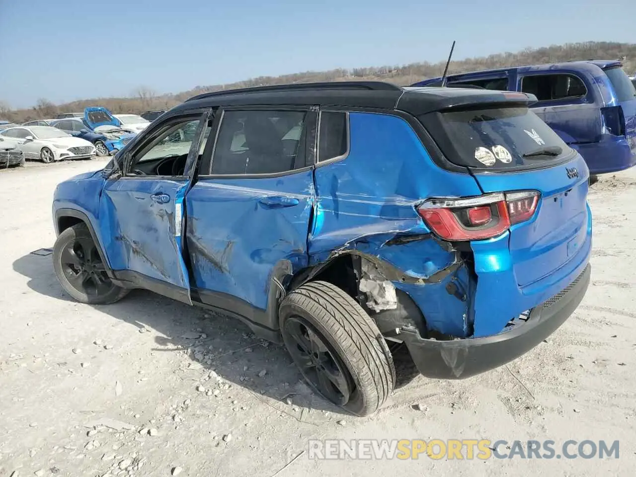 2 fotografías del automóvil dañado 3C4NJCBB8KT692274 JEEP COMPASS 2019
