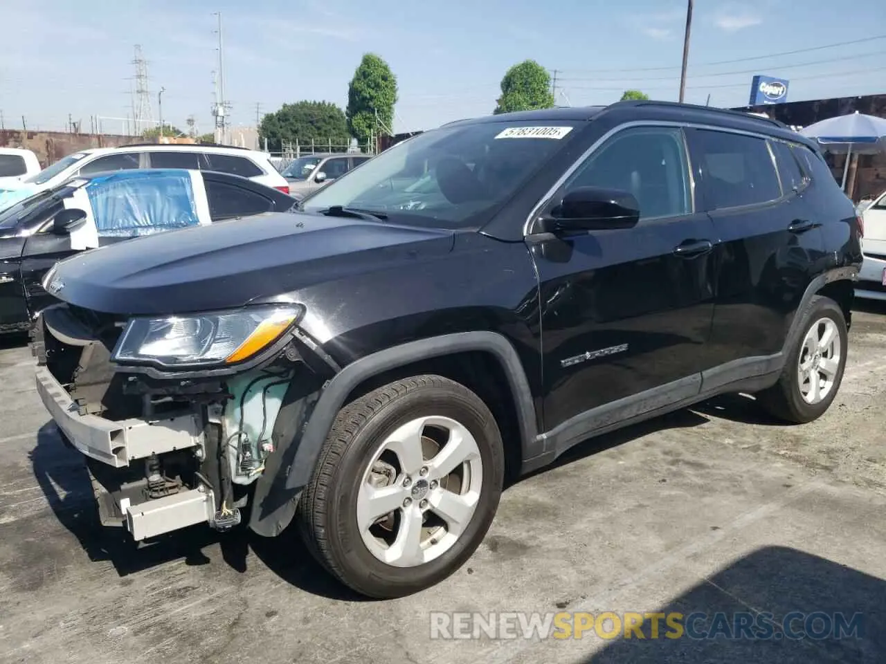 1 fotografías del automóvil dañado 3C4NJCBB8KT855599 JEEP COMPASS 2019