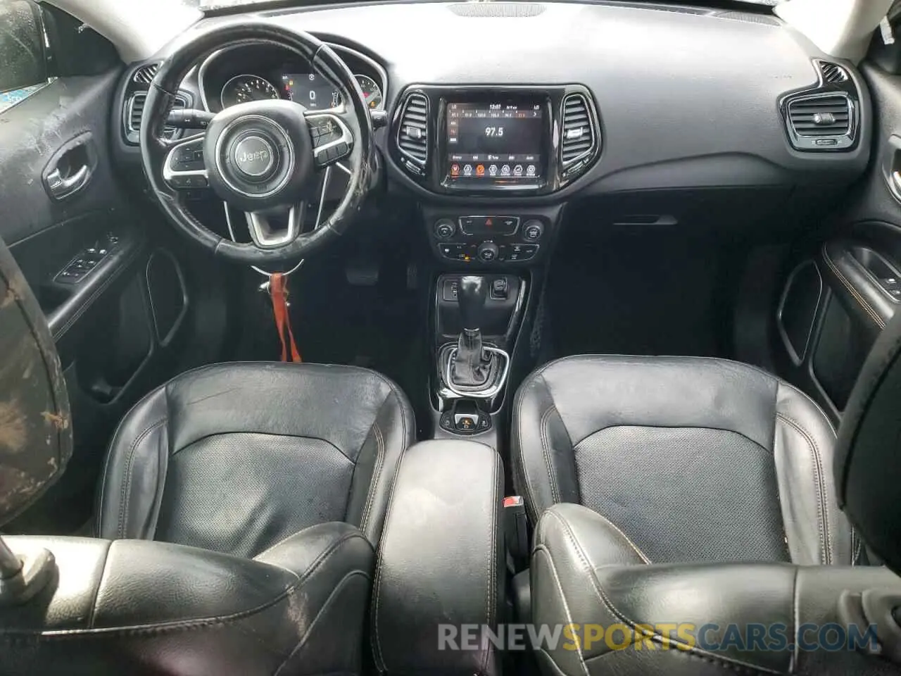 8 fotografías del automóvil dañado 3C4NJCCB1KT814763 JEEP COMPASS 2019