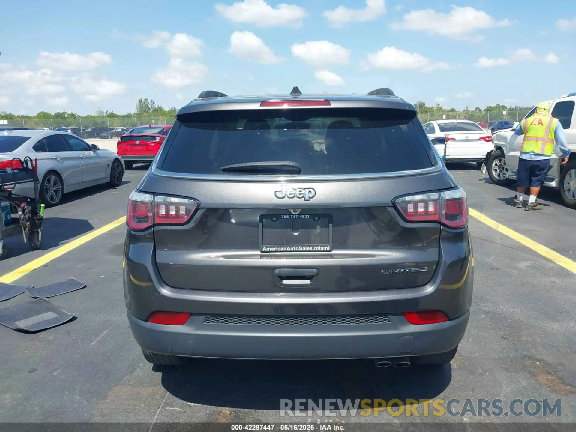16 fotografías del automóvil dañado 3C4NJCCB2KT660077 JEEP COMPASS 2019