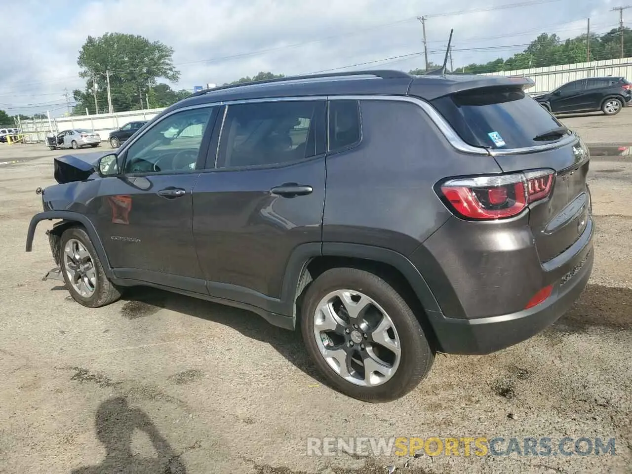 2 fotografías del automóvil dañado 3C4NJCCB8KT664554 JEEP COMPASS 2019