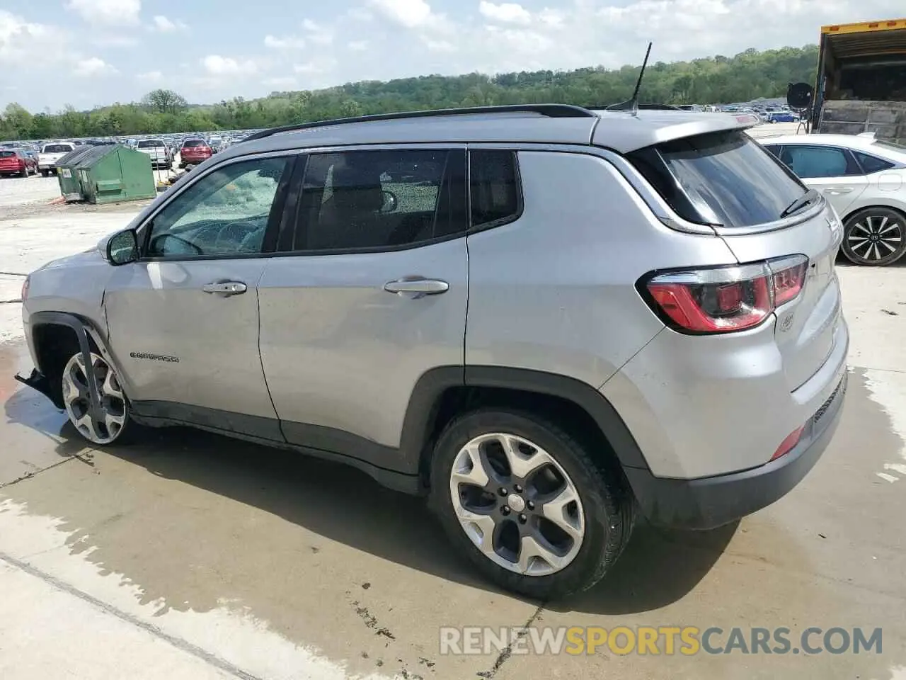 2 fotografías del automóvil dañado 3C4NJCCB8KT675599 JEEP COMPASS 2019