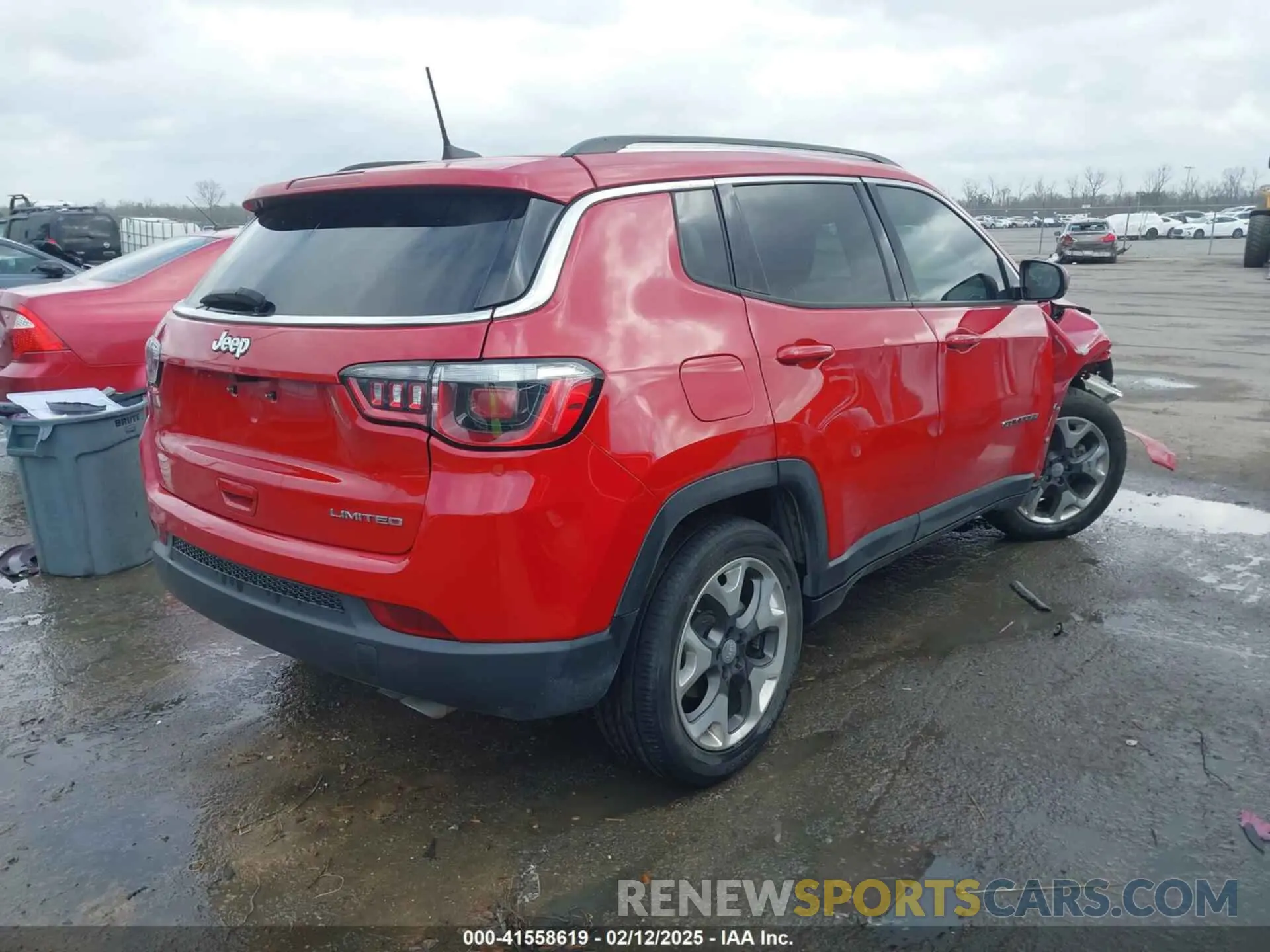 4 fotografías del automóvil dañado 3C4NJCCB9KT793600 JEEP COMPASS 2019
