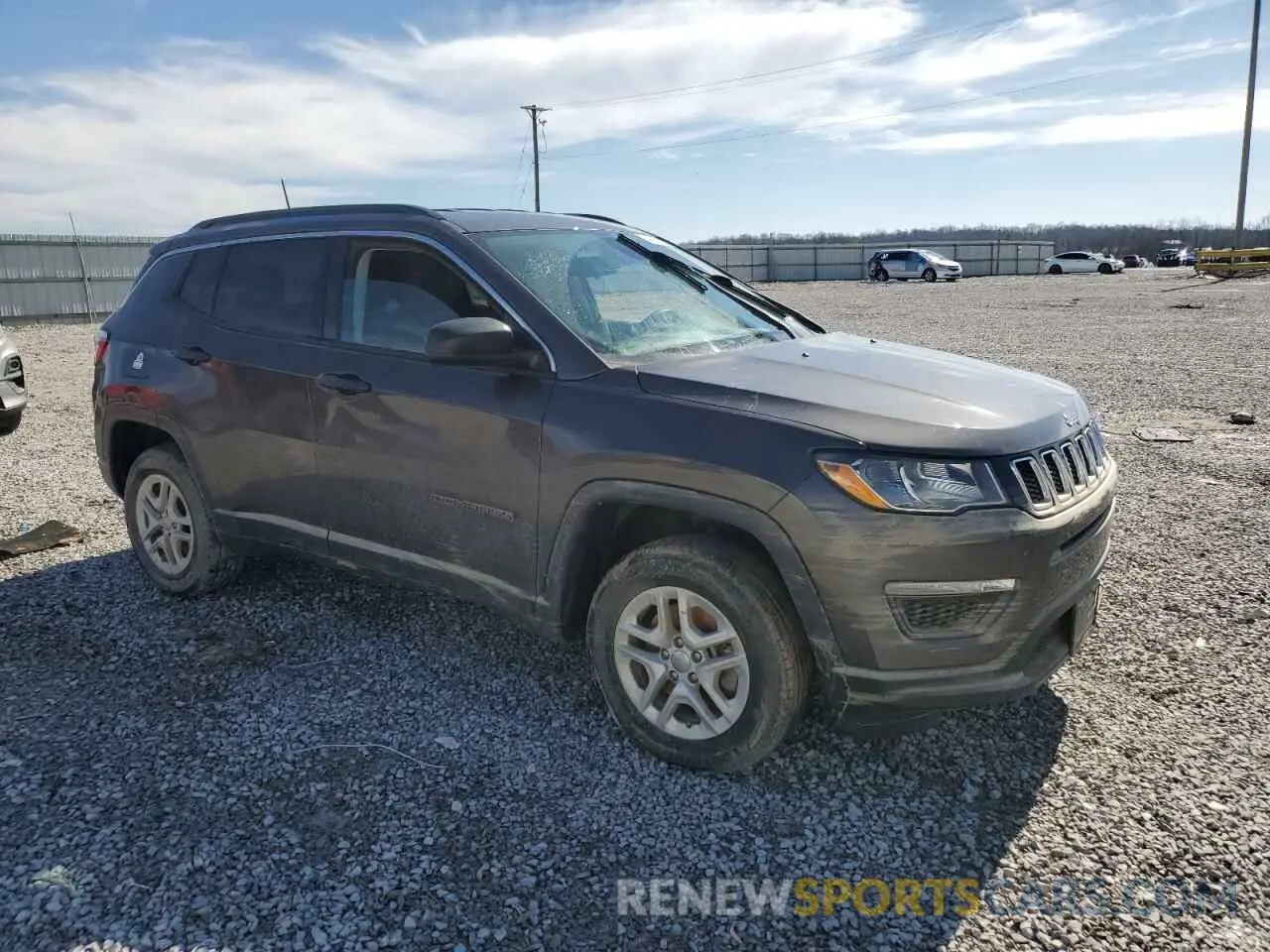 4 fotografías del automóvil dañado 3C4NJDAB2KT734946 JEEP COMPASS 2019