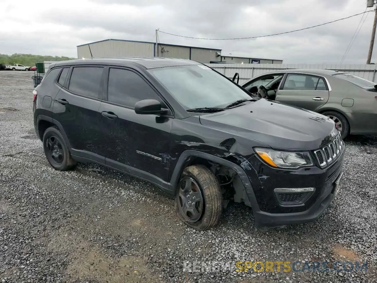 4 fotografías del automóvil dañado 3C4NJDAB4KT803099 JEEP COMPASS 2019