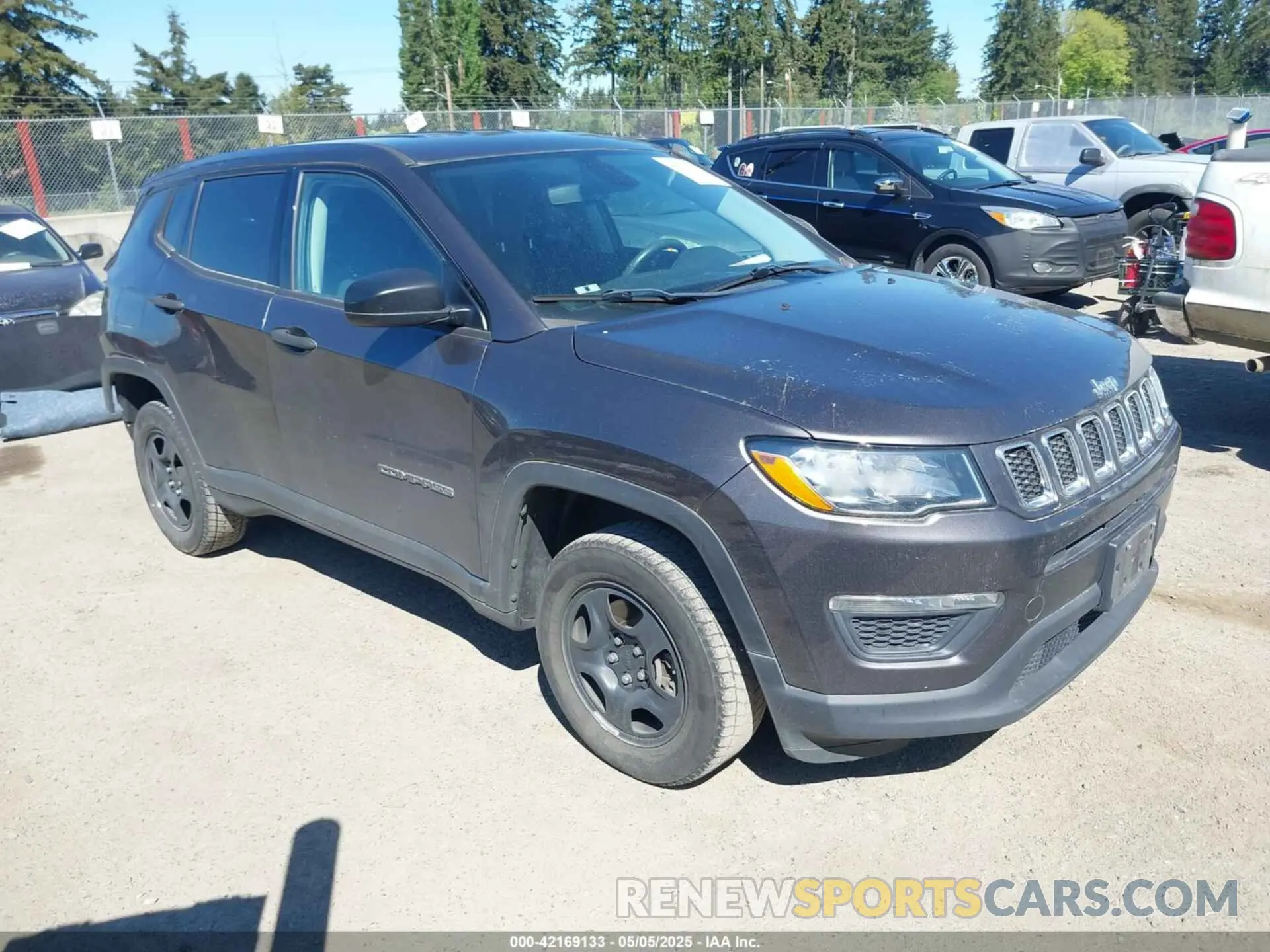 1 fotografías del automóvil dañado 3C4NJDAB8KT595602 JEEP COMPASS 2019