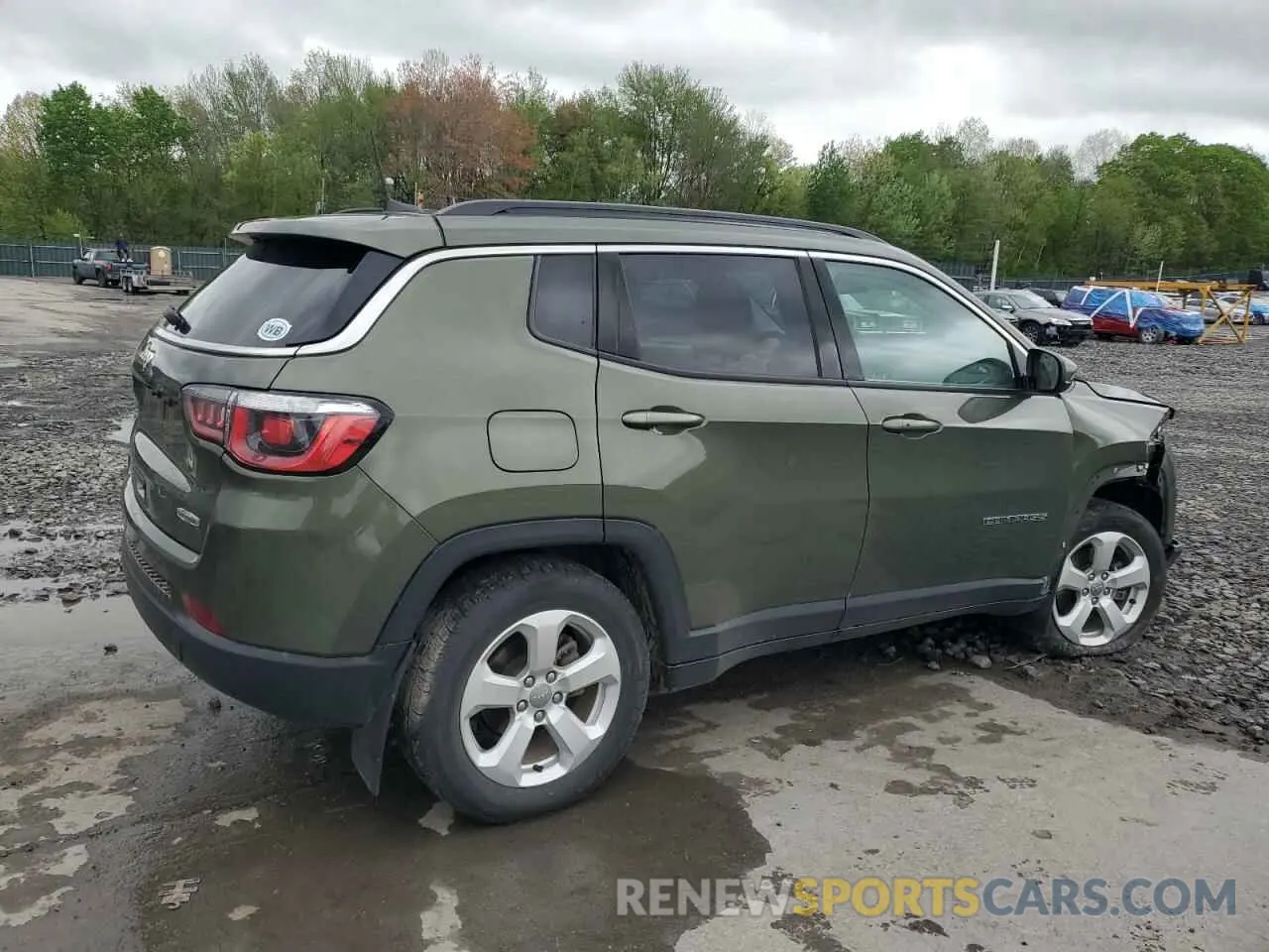 3 fotografías del automóvil dañado 3C4NJDBB0KT704536 JEEP COMPASS 2019