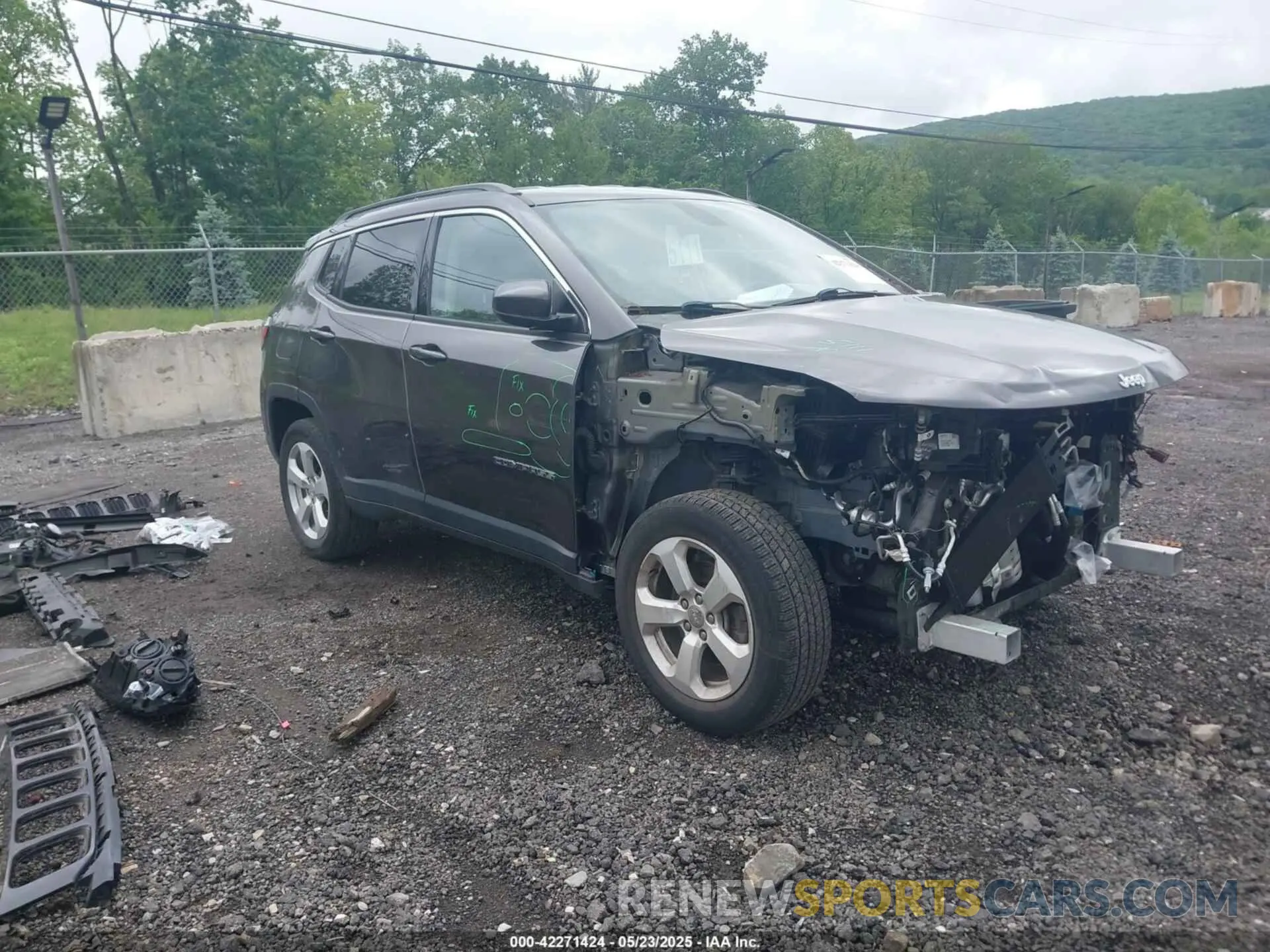 1 fotografías del automóvil dañado 3C4NJDBB3KT741841 JEEP COMPASS 2019