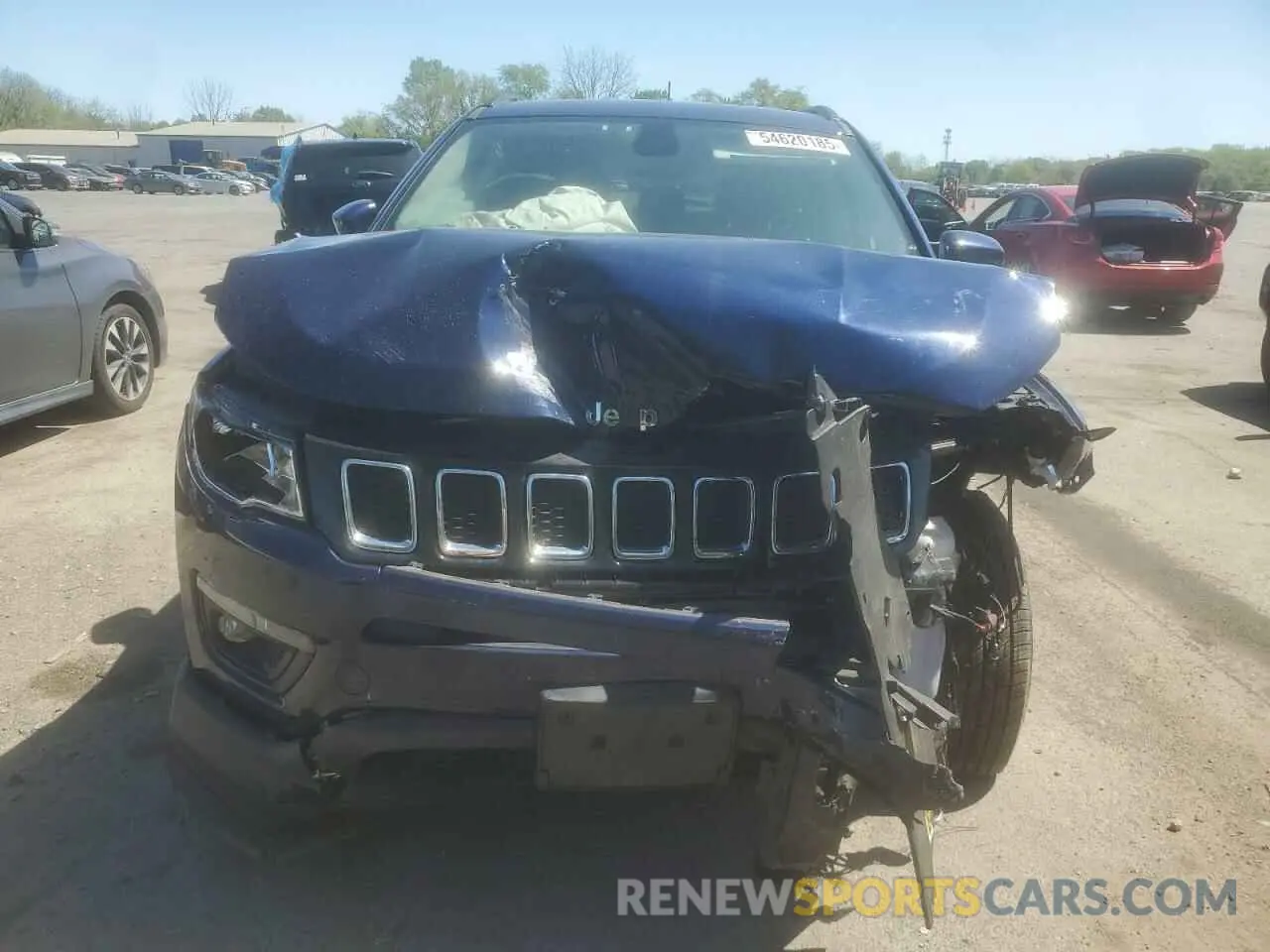 5 fotografías del automóvil dañado 3C4NJDBB4KT629291 JEEP COMPASS 2019