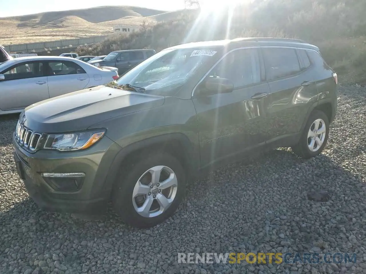1 fotografías del automóvil dañado 3C4NJDBB5KT674899 JEEP COMPASS 2019