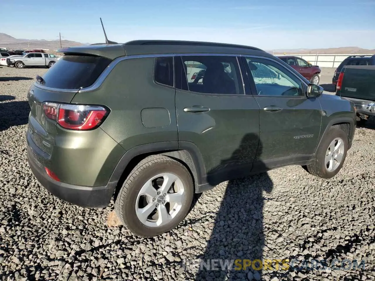 3 fotografías del automóvil dañado 3C4NJDBB5KT674899 JEEP COMPASS 2019